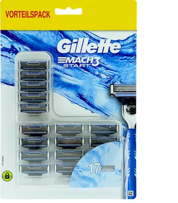 Produktbild von Gillette Mach3 Start Rasierklingen, 17er Pack