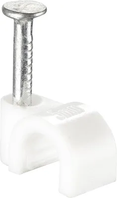 Produktbild von Famanu Kabelclips rund - Set von 50 Stück - weiß - geeignet für Kabel bis 5 mm - selbstklebend - für ordentliches Kabelmanagement