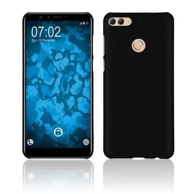 Produktbild von PhoneNatic Case kompatibel mit Huawei Y9 (2018) - Hülle schwarz gummiert Hard-case Cover