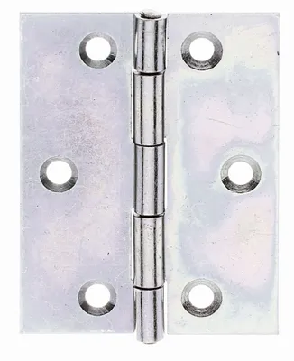 Produktbild von Alberts Scharnier | halbbreit | galvanisch gelb verzinkt | 70 x 53 mm | 20er Set