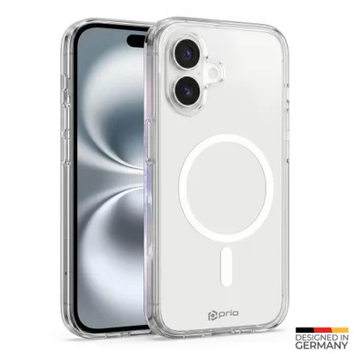 Produktbild von prio Protective Case MAG für iPhone 16 (6,1 Zoll) klar