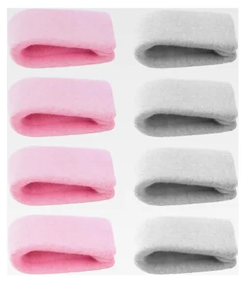 Produktbild von Bettdeckenhalter gegen Verrutschen, 8 Stück Clips für Bettdecken und Kissen, Bequeme Schlafausrüstung, Grau und Rosa