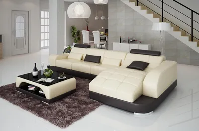 Produktbild von Ecksofa L Form Stoff Couch Wohnlandschaft Garnitur Design Modern Sofa Sofas Neu