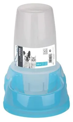 Image de MPETS Bleu Noir Distributeur d'eau en plastique 1.5 L