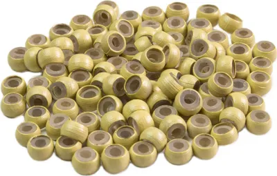 Image de hair2heart nano rings #11 blond clair avec insert en silicone pour une fixation douce des nano rings aux extensions - 100 pièces - antidérapant et parfaitement adapté aux cheveux fins