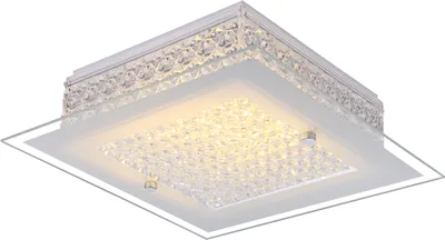 Produktbild von Globo Heidir Deckenleuchte Chrom Weiß, 1xLED; 49349