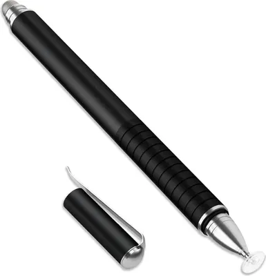 Image de Stylet capacitif de haute précision 2 en 1 Noir