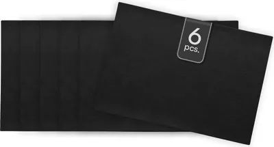 Produktbild von Tisch-Sets - 33 x 46 cm - Schwarz - Kunstleder - 6er Set