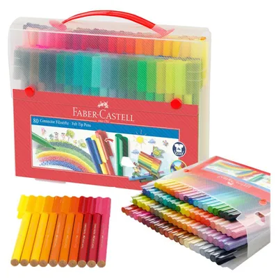 Produktbild von Faber-Castell 155579, 80 Stück(e), Mehrfarbig, Rot, Box