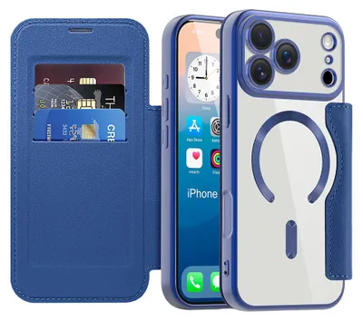 Produktbild von Techsuit - SmartMag Book Case Schutzhülle für iPhone 17 Pro Max – blau
