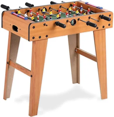 Imagen del producto de Silecomplaza: Fútbol de mesa de madera, con 2 bolas y contadores de puntos, altura de 62 cm