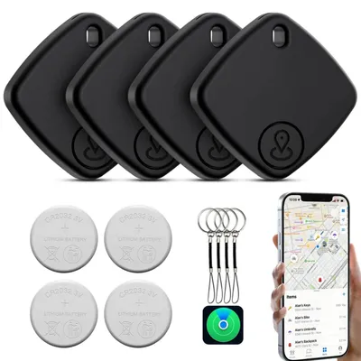 Productafbeelding van Air Tracker-tags, 4-pack. Bluetooth-sleutelzoeker, compatibel met Apple "Waar is"