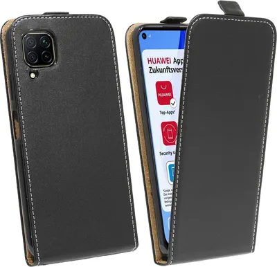 Obrázek produktu pro cofi1453® Flipové pouzdro kompatibilní s HUAWEI P40 LITE Pouzdro na mobilní telefon Vertikální skládací ochranný kryt Flip Cover Black
