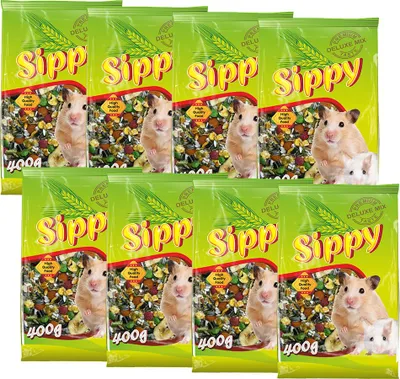 Obrázek produktu pro Akinu SIPPY DELUXE Krmivo pro křečky a malé hlodavce 8 x 400 g