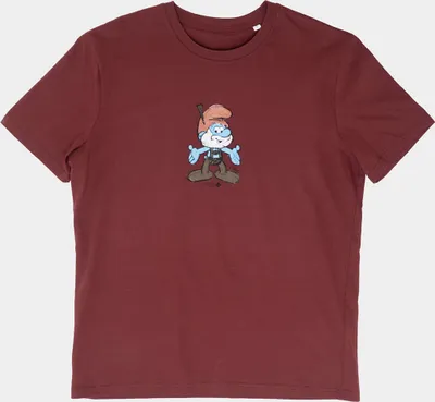 Produktbild von Bavarian Caps Herren T-Shirt , Papa Schlumpf - Dunkelrot, L