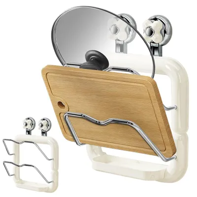 Deckelhalter 2 Etagen, Wandmontage, platzsparend, bis 5 kg