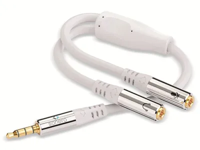 Obrázek produktu pro sonero S-ACA012, 3.5mm, Samec, 2 x 3.5mm, Samice, 0,25 m, Bílá