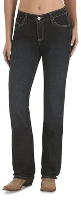 Image de Jeans Wrangler Cash pour femmes, avec taille moyenne, ourlet ventilé, qualité supérieure