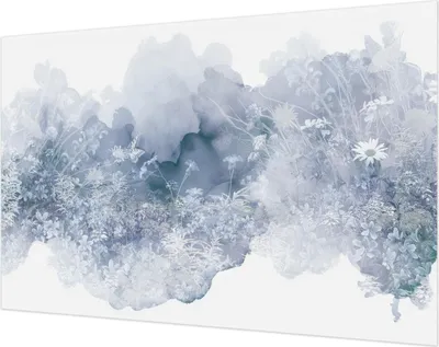 Produktbild von Wandtapete - Dekorative Tapete für Wohnzimmer- Tapetenfolie für Wanddekoration - 104x70 cm - Blumenwiese