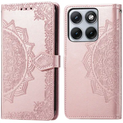 Imagen del producto de Funda libro Mandala para Motorola Edge 70 Fusion - Oro rosa