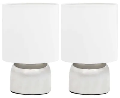 Obrázok produktu pre vidaXL Stolné lampy 2 ks. Dotykový senzor biely E14