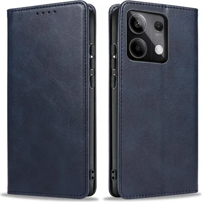 Produktbild von Handyhülle für Xiaomi Redmi Note 13 5G Kunstleder Flip Cover Hülle Handytasche Case Kartenfach Farbe: Blau