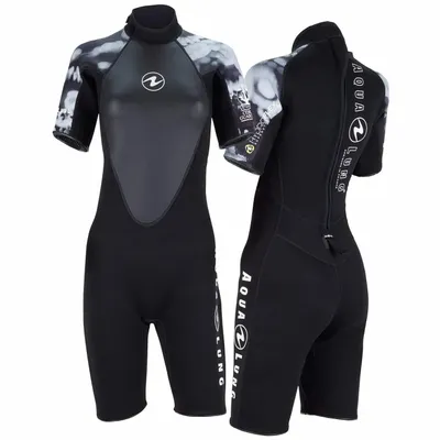 Produktbild von AquaLung Hydroflex Damen Shorty schwarz-weiß, Größe:S