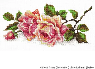 Immagine prodotto di Set per punto croce "Il profumo delle rose", schema contato, 25x12cm