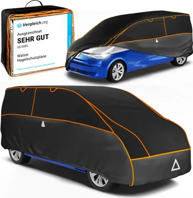 Produktbild von WALSER Hagelschutz Abdeckplane Transporter, e* Abdeckplane Bus Perma Protect, Auszeichnung * Auto Hagelschutzplane Bus Größe 11 für VW Caddy/T4/T5/T6, Mercedes Viano/Vito