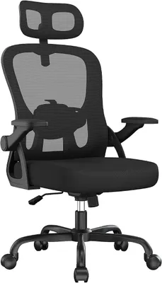Imagen del producto de Silla de oficina con respaldo y reposacabezas ajustables, color
