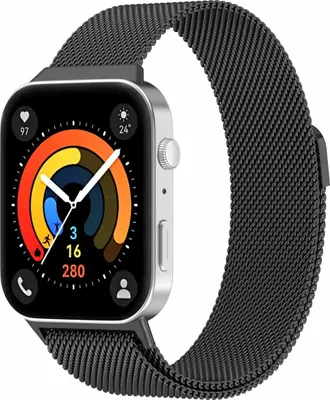 Productafbeelding van imoshion Milanees magnetisch bandje voor de Huawei Watch Fit 3 - Zwart