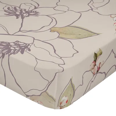 Zdjęcie produktu dla Białe peonie, zestaw pościelowy 180x200x32 cm (rozmiar łóżka 180 cm)