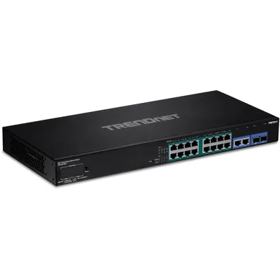 Obrázek produktu pro Trendnet TPE-3018LS, Řízený, Gigabit Ethernet (10/100/1000), Plně duplexní režim, Podpora napájení po Ethernetu (PoE), Instalace do racku, 1U