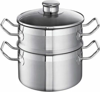 Image de Schulte-Ufer Cuiseur à vapeur universel Profi-Line i, Cuiseur à vapeur, Acier inoxydable 18/10, 20 cm, 0128-20 i