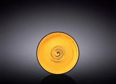 Produktbild von Wilmax Untertasse 11 cm Gelb Porzellan WL-669433/B