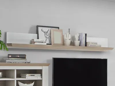 Produktbild von Wandboard Bücherregal Wandregal Dekoregal Hängeregal Regal "Indianapolis II"
