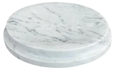 Obrázok produktu pre Miska na mydlo, oválna, biela mramorová, rozmer: 13 x 11 x 2 cm