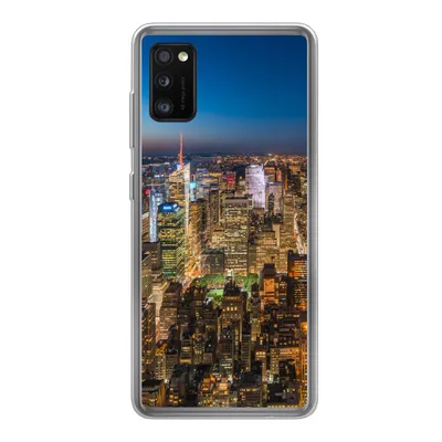 Produktbild von MuchoWow® Handyhülle Schutzhülle Hülle für Samsung Galaxy A41 New York - Farben - Nacht Silikon Softcase Handy Hülle - Mobiltelefon