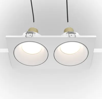Produktbild von Maytoni Zoom Downlight, Einbauleuchte 2x GU10 Weiss IP65