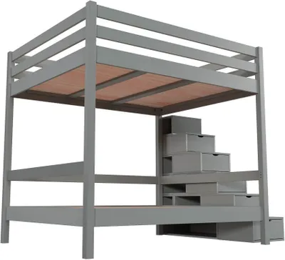 Produktbild von Doppelstockbett Sylvia 160x200 - Grau