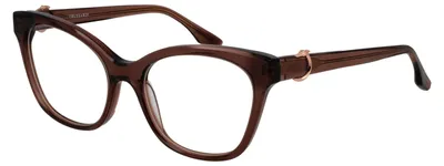 Produktbild von Trussardi TSW6028 Brillenfassung Damen Azetat Braun 54-18-145