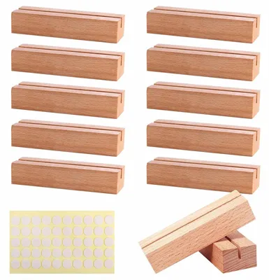 Imagen del producto de 12 marcos de fotos de madera: perfectos para la decoración de eventos
