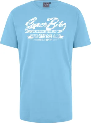 Produktbild von Übergrößen T-Shirt Super Bike weiß AHORN SPORTSWEAR Sky Blue 3XL