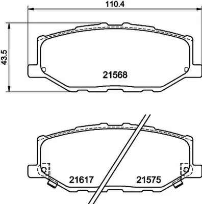 Produktbild von HELLA Bremsbeläge Satz Vorne Bremsklötze für SUZUKI Jimny IV SUV (A6G) 8DB 355 040-421