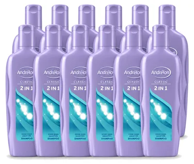 Zdjęcie produktu dla 12 sztuk szamponu Andrélon 2 w 1 - 450 ml - Opakowanie ekonomiczne