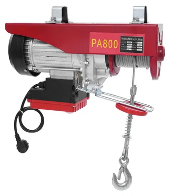 Obrázek produktu pro Elektrický naviják, nosnost 800 kg, bezdrátové ovládání, červený, 800 kg