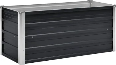 Obrázek produktu pro vidaXL Zahradní zvýšený záhon antracit 100 x 40 x 45 cm Pozinkovaná ocel