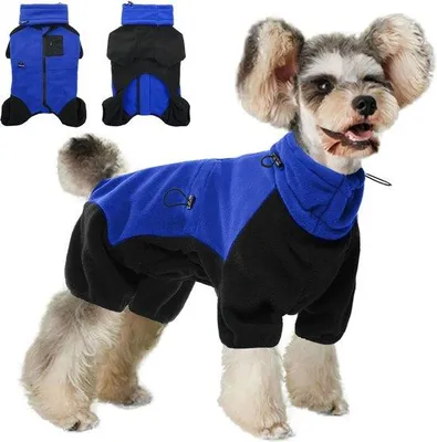 Produktbild von Famanu Hundejacke für kleine Hunde - Winter, Fleece, reflektierend, mit abnehmbarer Kragen
