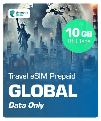 Produktbild von Simmetry Travel eSIM Global Prepaid Simkarte 4G/5G