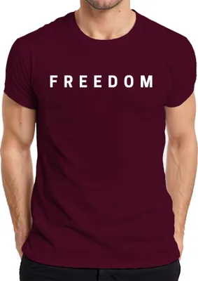 Obrázek produktu pro Freedom Charlie Kirk RIP Konservativ Republikaner Turning Point Herren Tričko, Burgundy, L